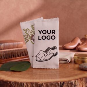 Hotel shoe shine wipe